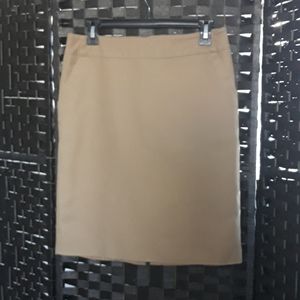 Merona Khaki Pencil Skirt w/ pockets